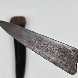 Cuchillo Criollo Franz Wenk con Mango de Platería Criolla y Vaina de Cuero - imagen 3