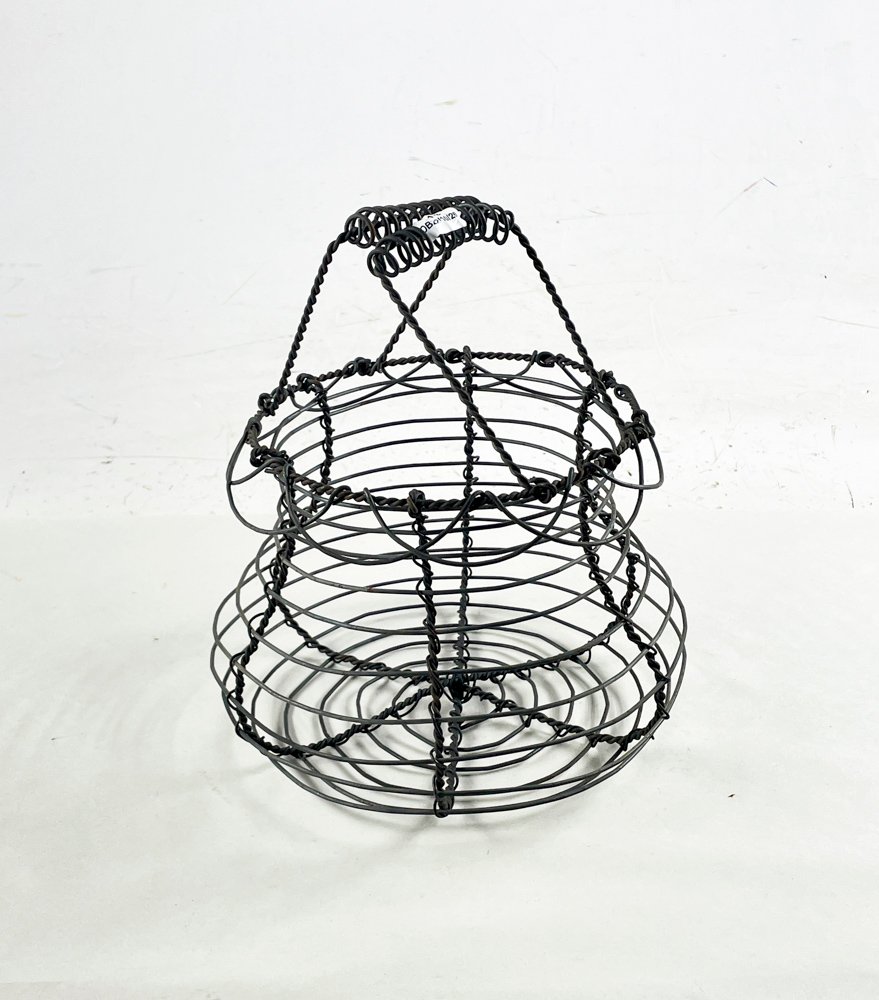 Huevera Cesta Alambre Estilo Vintage