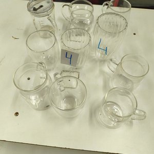 Set de 10 Jarritas y Tazas de Vidrio con Doble Pared - imagen 2