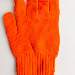 60 Pares de guantes tejido naranja - imagen 2