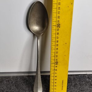 Cuchara Grande de Alpaca Sellada, 26 cm - imagen 1