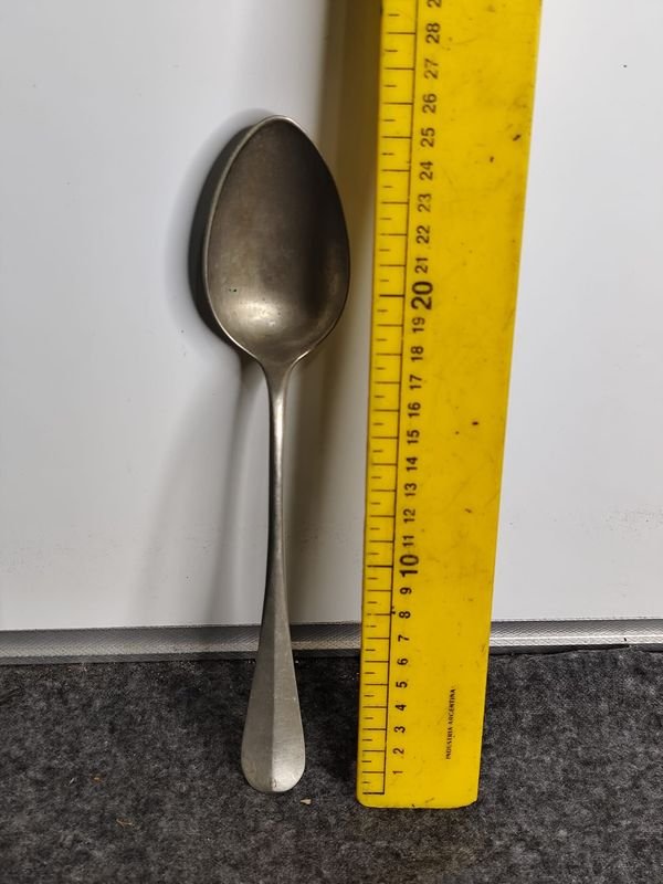 Cuchara Grande de Alpaca Sellada, 26 cm