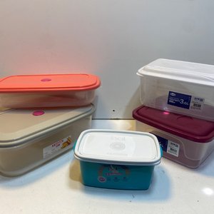 Set de 5 Tupperware Plástico Varios Modelos y Tamaños - imagen 2