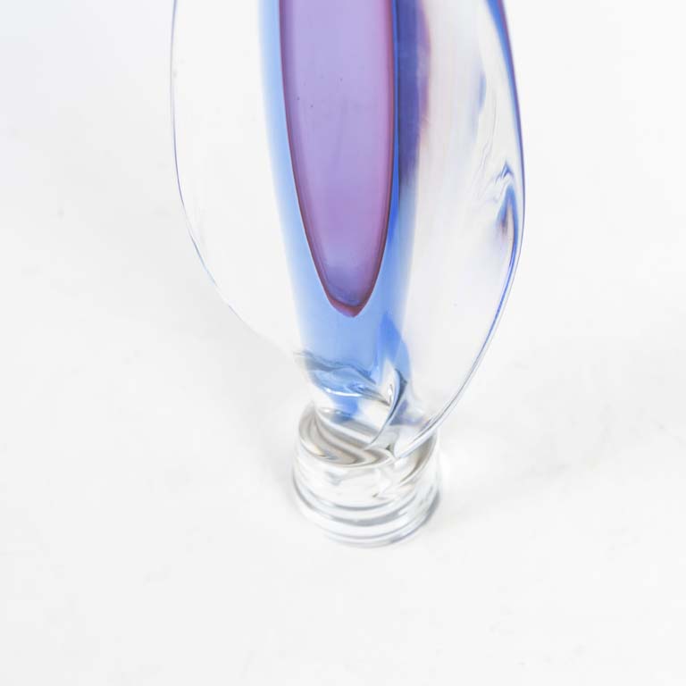 Vaso de vidrio Murano en color púrpura y azul - imagen 2