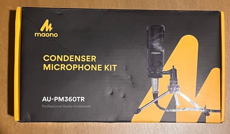 Micrófono de Condensador Maono AU-PM360TR con Trípode y Accesorios