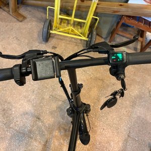 Bicicleta Eléctrica Plegable Ciclo Electro Negra Batería de Litio - imagen 4