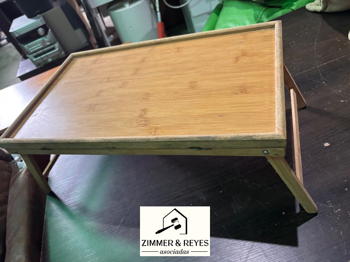 Mesa Desayunadora Plegable de Bambú