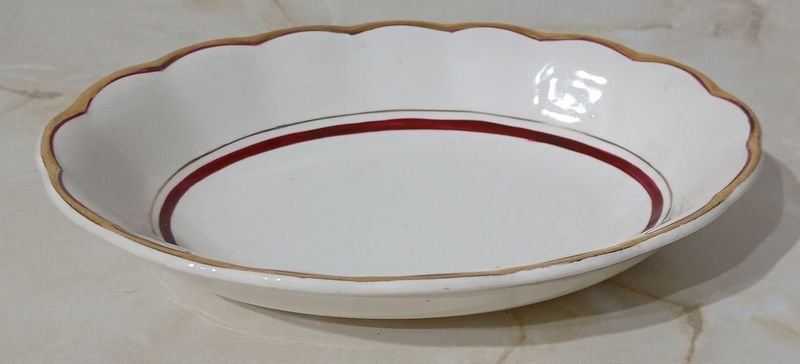 Bandejita de Porcelana INGLESA; CREAMPETAL GRINDLEY. - Platos y Accesorios - imagen 2