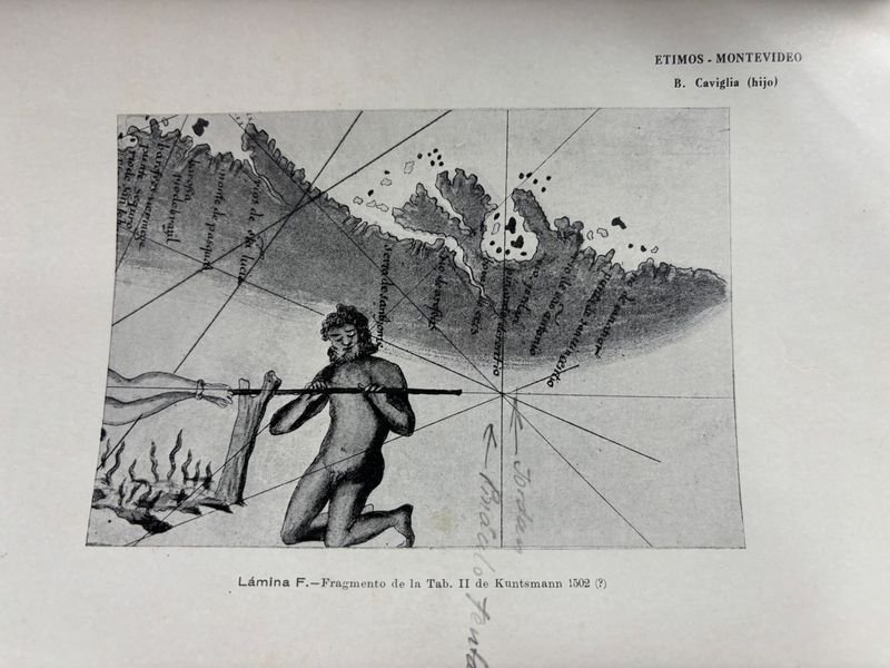 Buenaventura caviglia(hijo) ETIMOS MONTEVIDEO - montevideo 1932: Un libro antiguo con una mano - imagen 4