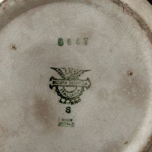 Fuente y Ensaladera de Loza Italiana Sellada - imagen 5