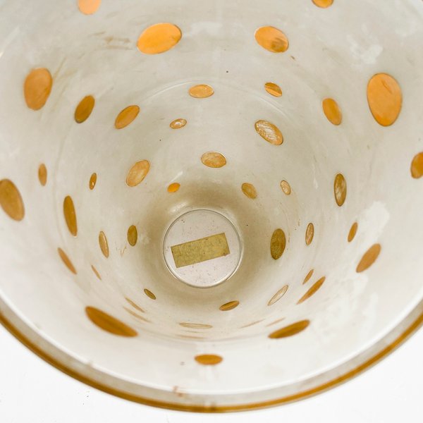Florero en cristal y realces en oro, alto 22cm. - imagen 4