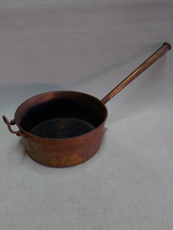 Hermosa olla de hierro cobreada para cocina - imagen 7