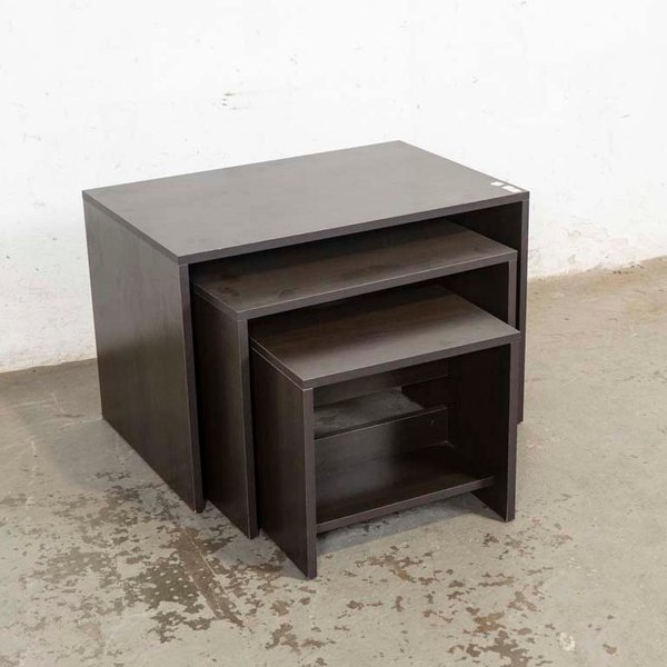 Juego de 3 Mesas Nido Apilables en MDF Melamínico