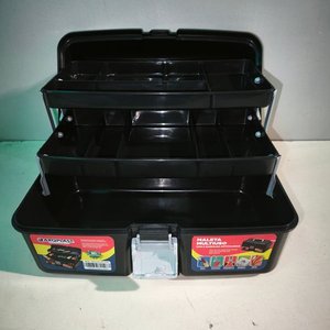 Caja Organizadora Negra "Maleta Multiuso" con 2 Bandejas - imagen 4