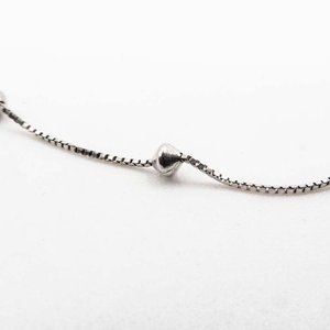 Cadena de Plata con Dijes Corazón - 40 cm - imagen 2