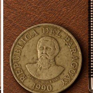 Moneda de 100 Guaraníes de Paraguay, 1990 - General José E. Díaz - imagen 2