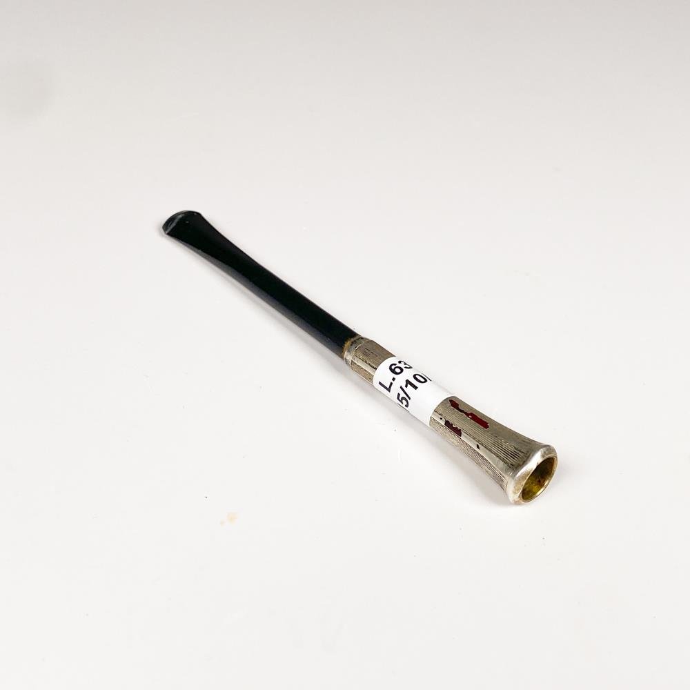 Boquilla para Fumar de Plata y Ébano