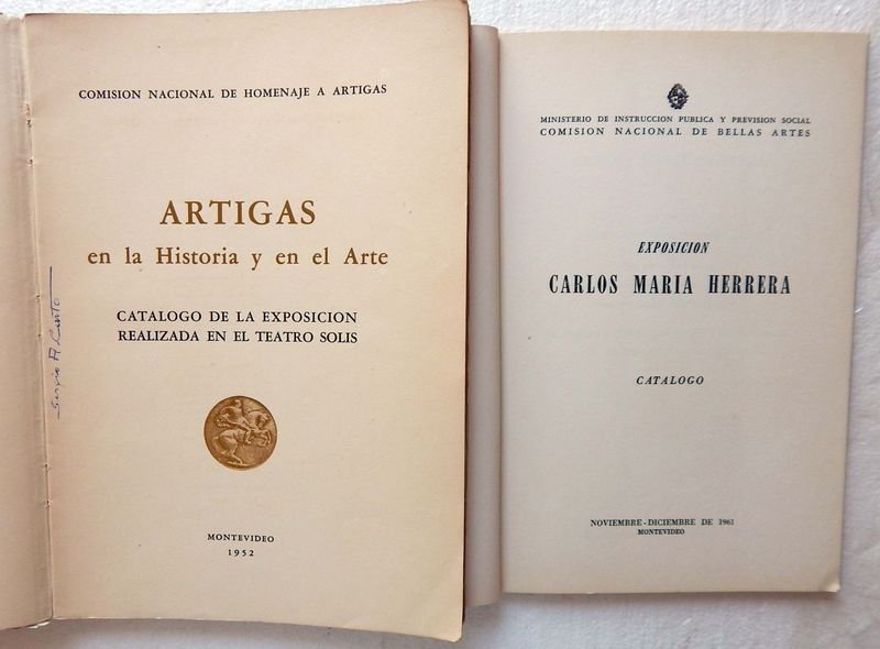 Dos Libros: Catálogos de Exposición sobre Artigas y Carlos María Herrera (1952, 1961)