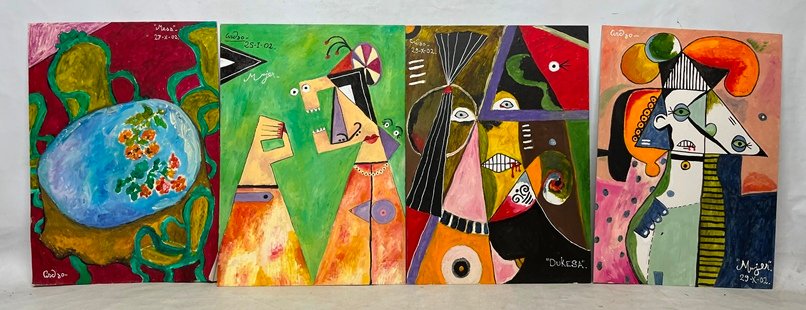 Lote siguiente: Pinturas originales de Alvaro Ardao