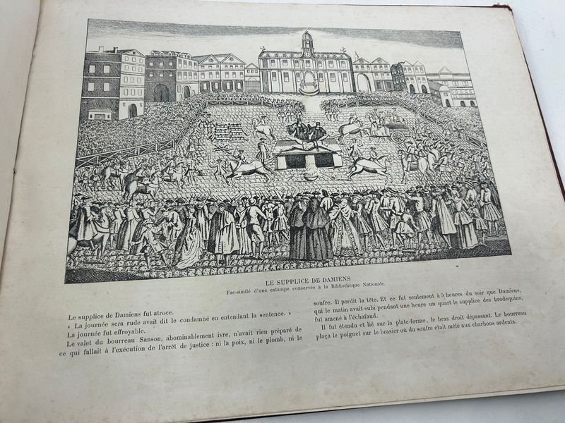 Libro ilustrado sobre ejecuciones y crímenes históricos en francés - imagen 5