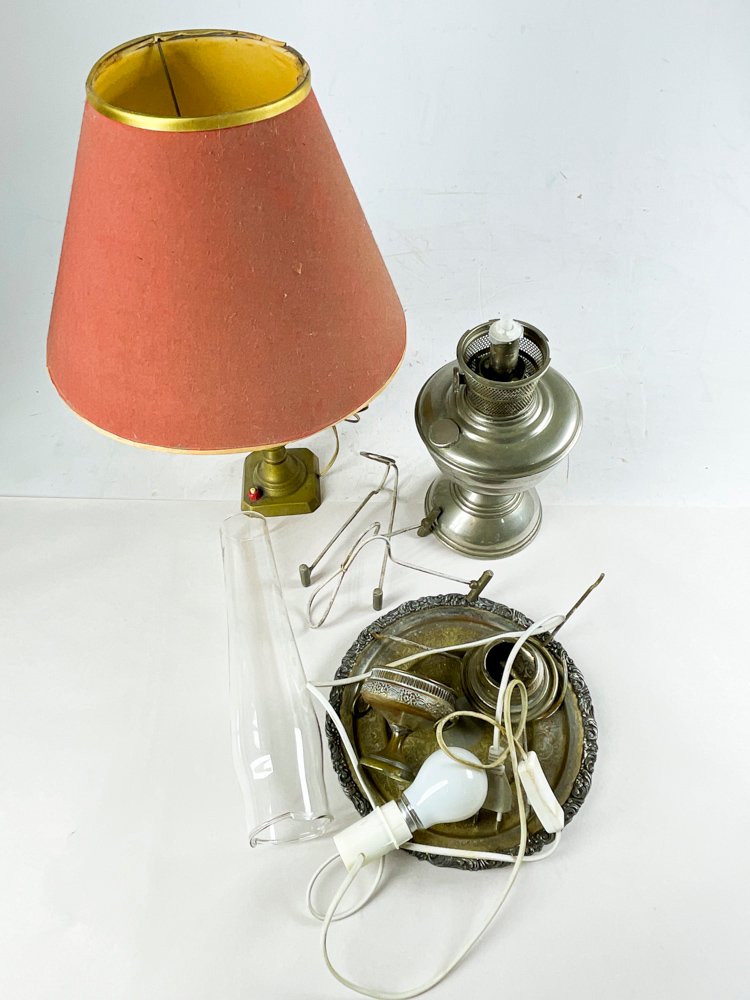 Lámpara de sobremesa vintage roja - imagen 2