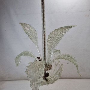 Araña de Cristal Transparente con Hojas Decorativas Caladas - imagen 10