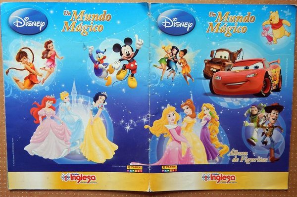 Álbum de Figuritas Completo "Un Mundo Mágico" Disney Panini 2012