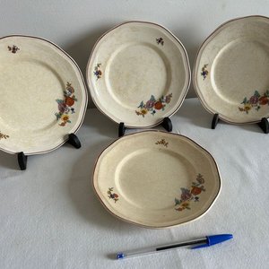 Juego de 4 Platos Llanos Loza Italiana "Società Ceramica Lavena" - imagen 2