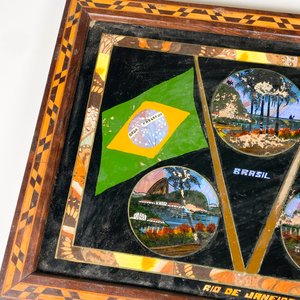 Bandeja Decorativa con Alas de Mariposa: Brasil y Uruguay - imagen 4