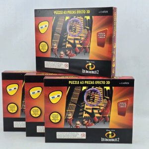 Lote anterior: Juego de Mesa Disney Los Increíbles 2 Puzzle 3D Efecto, Pack x4