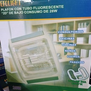 Lote siguiente: Plafón con Tubo Fluorescente Efolight 28W Nuevo en Caja