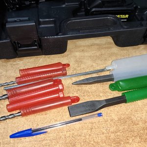 Rotomartillo Recargable Norstar 24V con 2 Baterías, Puntas y Accesorios en Valija - imagen 4