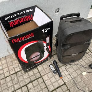 Parlante Activo Microsonic 12" con Micrófono y Control Remoto - imagen 5