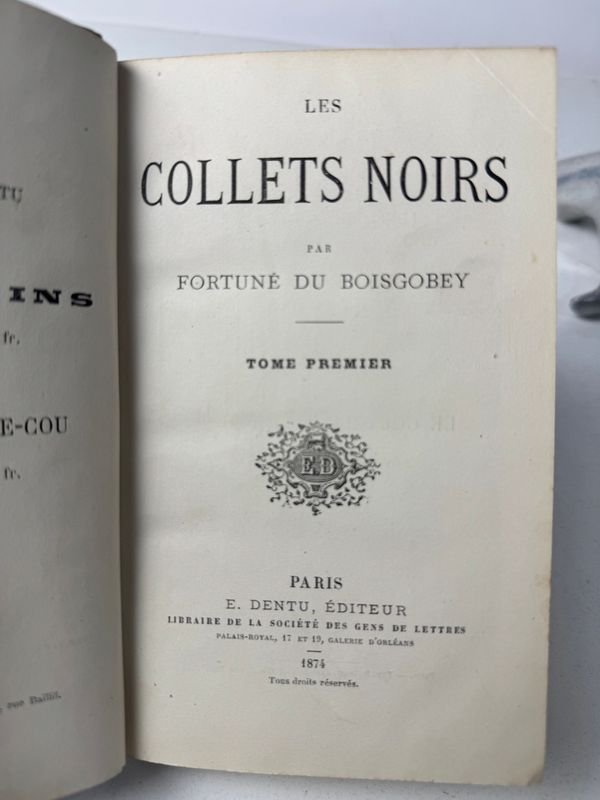 Libro antiguo de novela policial francesa del siglo XIX - imagen 3
