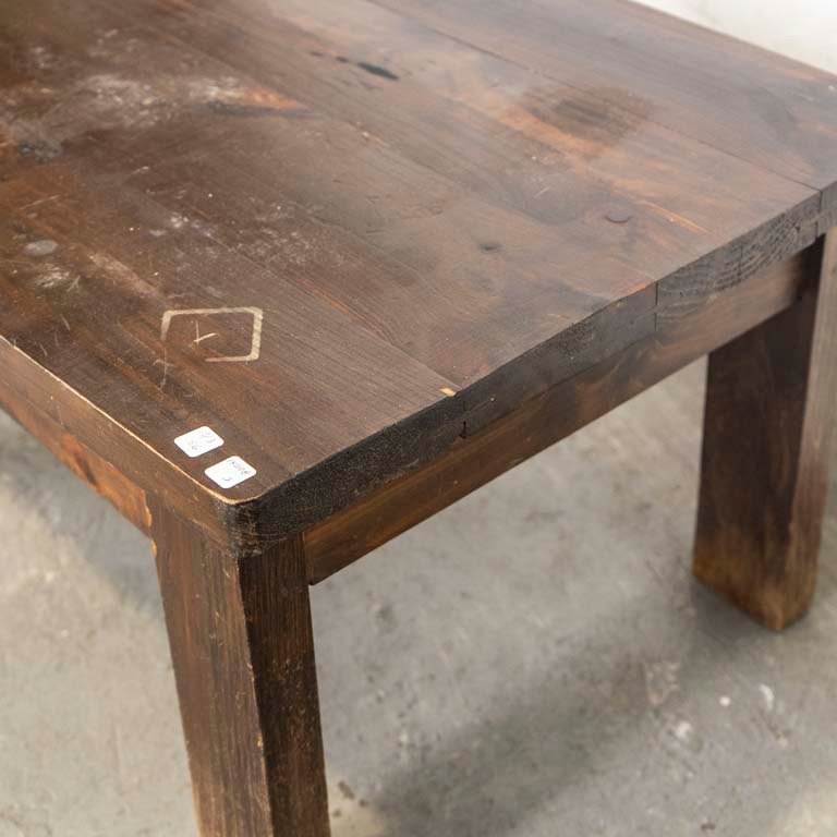 Mesa de living en madera rústica - imagen 3