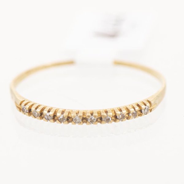 Medio Sin Fin de Oro 18k con Brillantes