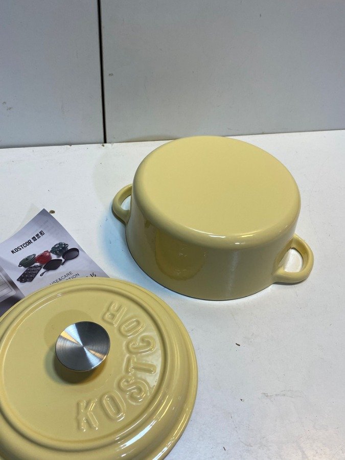 Olla de hierro con tapa nueva - imagen 4