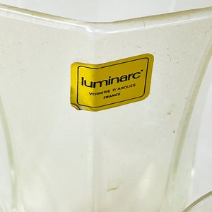 Lote de 19 piezas de cristalería: copas y vasos de vidrio verde y transparente - imagen 3