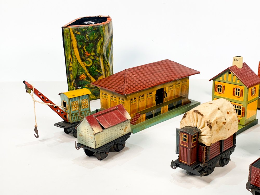 Juego de estación de tren en miniatura - imagen 2