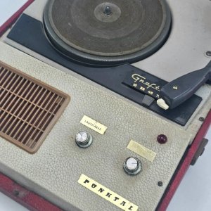 Toca Discos Portátil "Graetz" Vintage - imagen 4