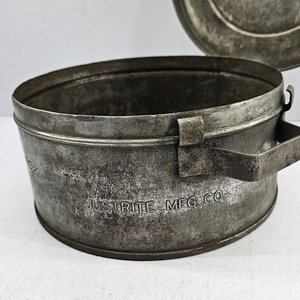 Tacho Metálico "Justrite Mfg. Co." con Tapa y Malla Interior - imagen 5