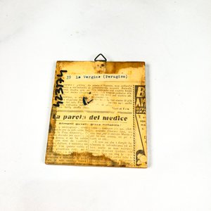 Miniatura Pintada a Mano con Marco Dorado y Firma Ilegible - imagen 4