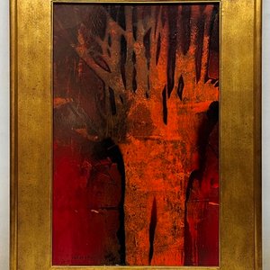Obra "Árbol" de Vicente Martín - Acrílico sobre Fibra (72 x 46 cm) - imagen 2