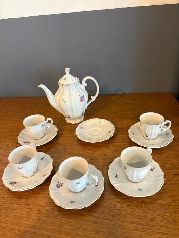 Juego de Té Olmos con flores azules - imagen 9