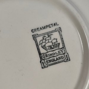 Juego de Compoteras de Loza Inglesa Grindley Creampetal con Flores Rosas - imagen 9