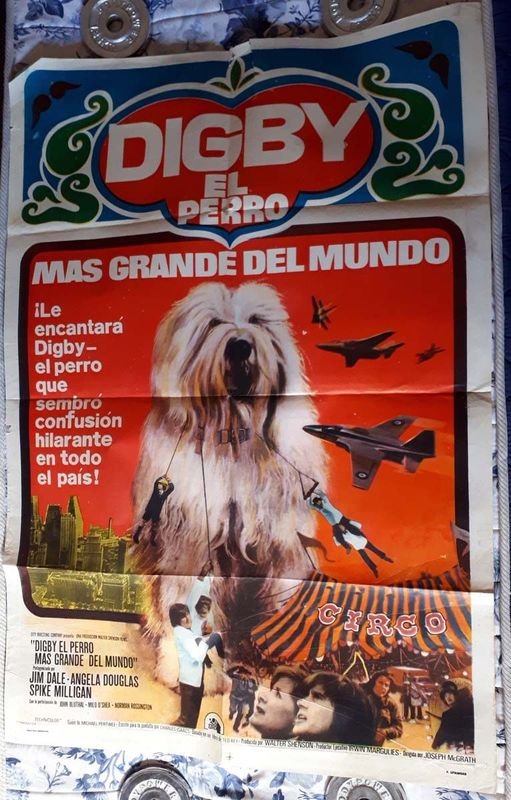 Poster Original "Digby, El Perro Más Grande del Mundo" (1973)