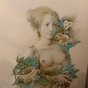 Obra "Dama desnuda" de G. Capozzoli, Técnica Mixta sobre Papel - imagen 4