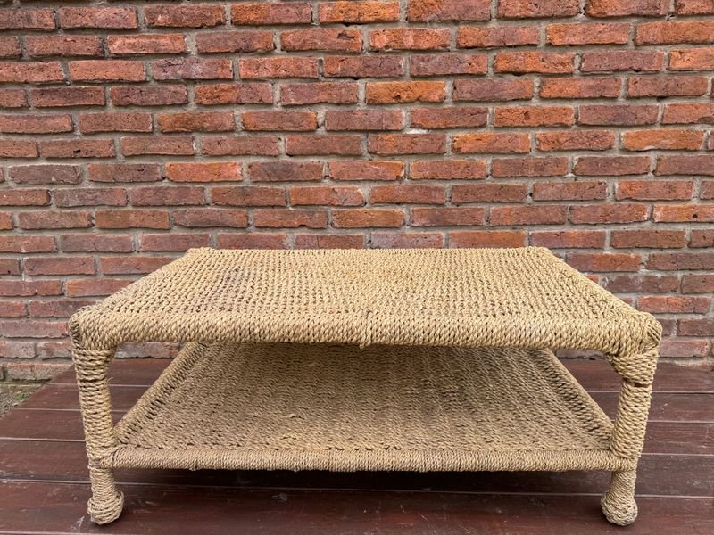 Mesa Ratona Rectangular de Fibra Natural