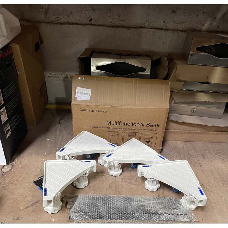 Base Multifuncional Ajustable para Heladera o Lavarropas