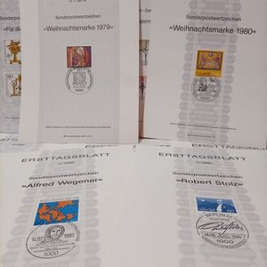 Lote de 15 Hojas de Sellos Primer Día de Alemania (1970-1981) - imagen 4